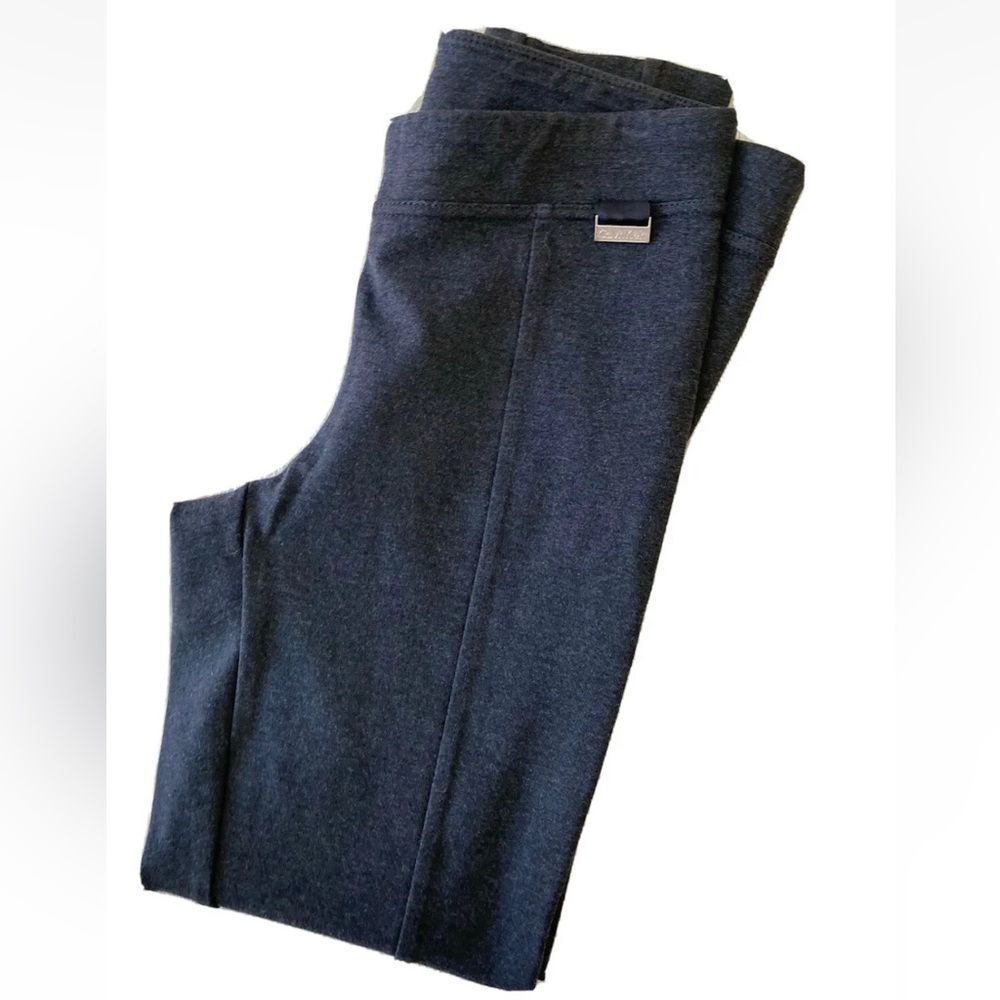 CK Power Stretch dark grey/blk activewear Ponte Pants  Size Small, like new